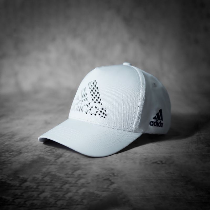 Mũ lưỡi trai- Nón kết Adidas  Dot Cap bít đuôi- Thời trang thể thao nam nữ- Hàng VNXK - Trắng