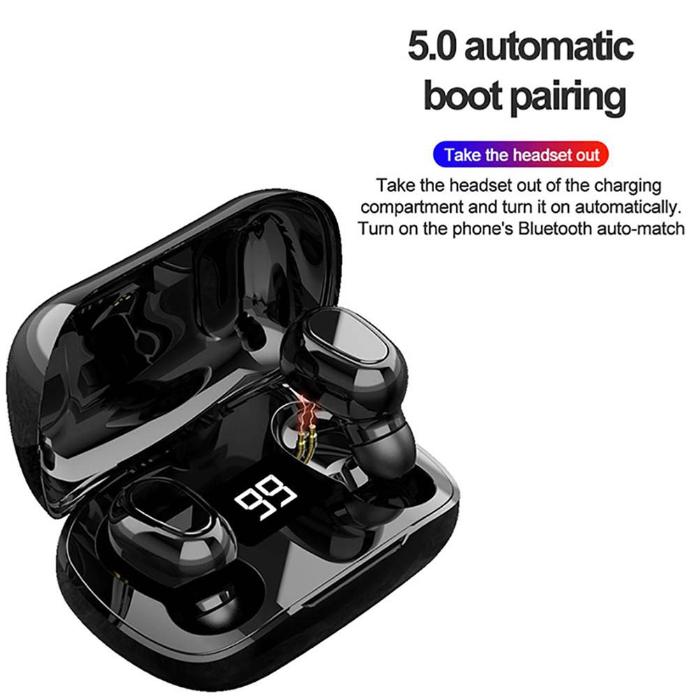 Tai Nghe Nhét Tai Bluetooth 5.0 Không Dây TWS L21 Pro Có Màn Hình Hiển Thị Đèn LED | BigBuy360 - bigbuy360.vn