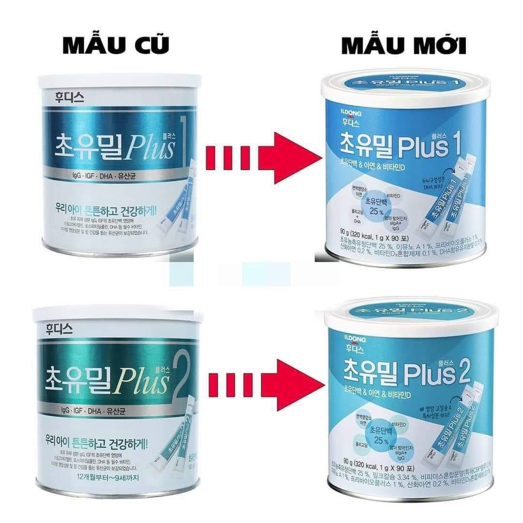 SỮA NON ILDONG SỐ 1, 2 100G [HÀN QUỐC]