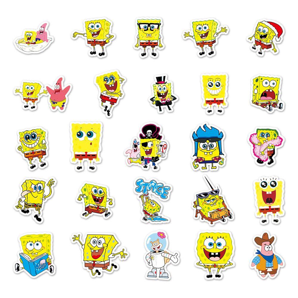 Set 60 Sticker SpongeBob Dán Trang Trí Đa Ứng Dụng
