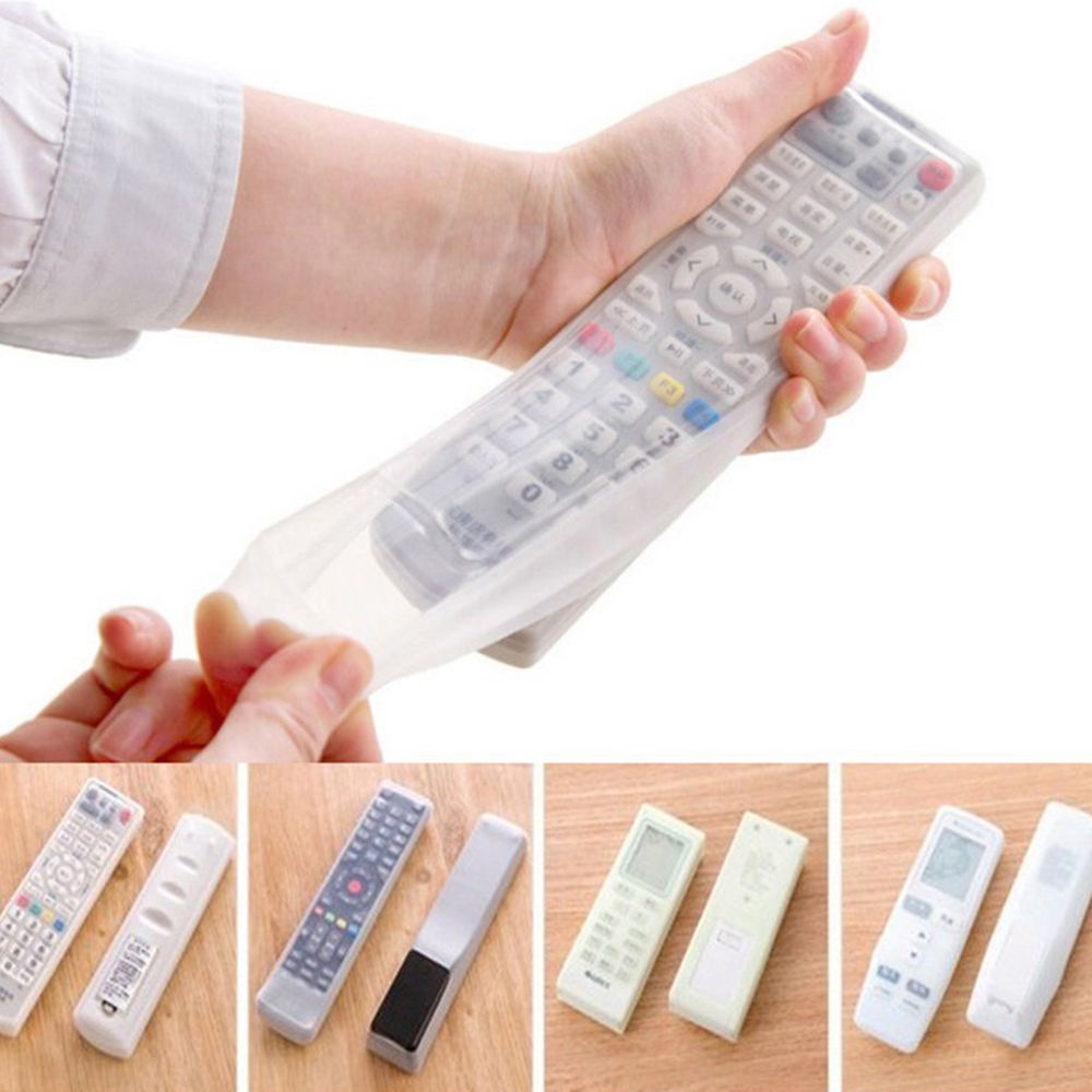 Vỏ Silicon Trong Suốt Bọc Điều Khiển Tv / Máy Điều Hòa / Túi Đựng Remote Chống Bụi Chống Thấm Nước Nhiều Màu