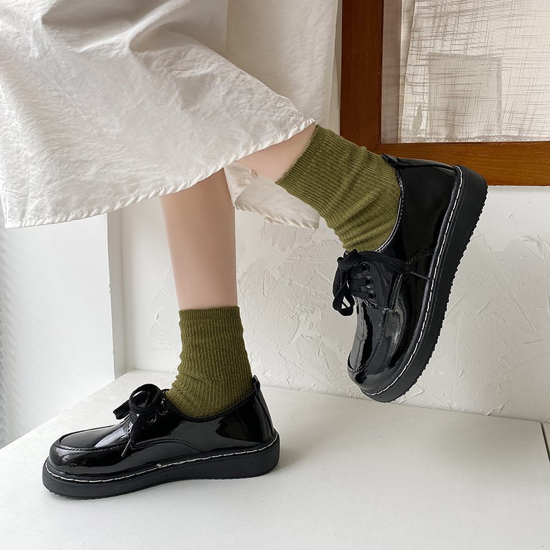 Giày da Oxford đế bằng thời trang dành cho học sinh | BigBuy360 - bigbuy360.vn