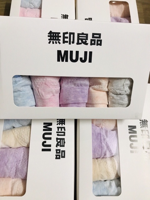 HỘP 5 QUẦN LÓT MUJI LEN TĂM MẪU MỚI