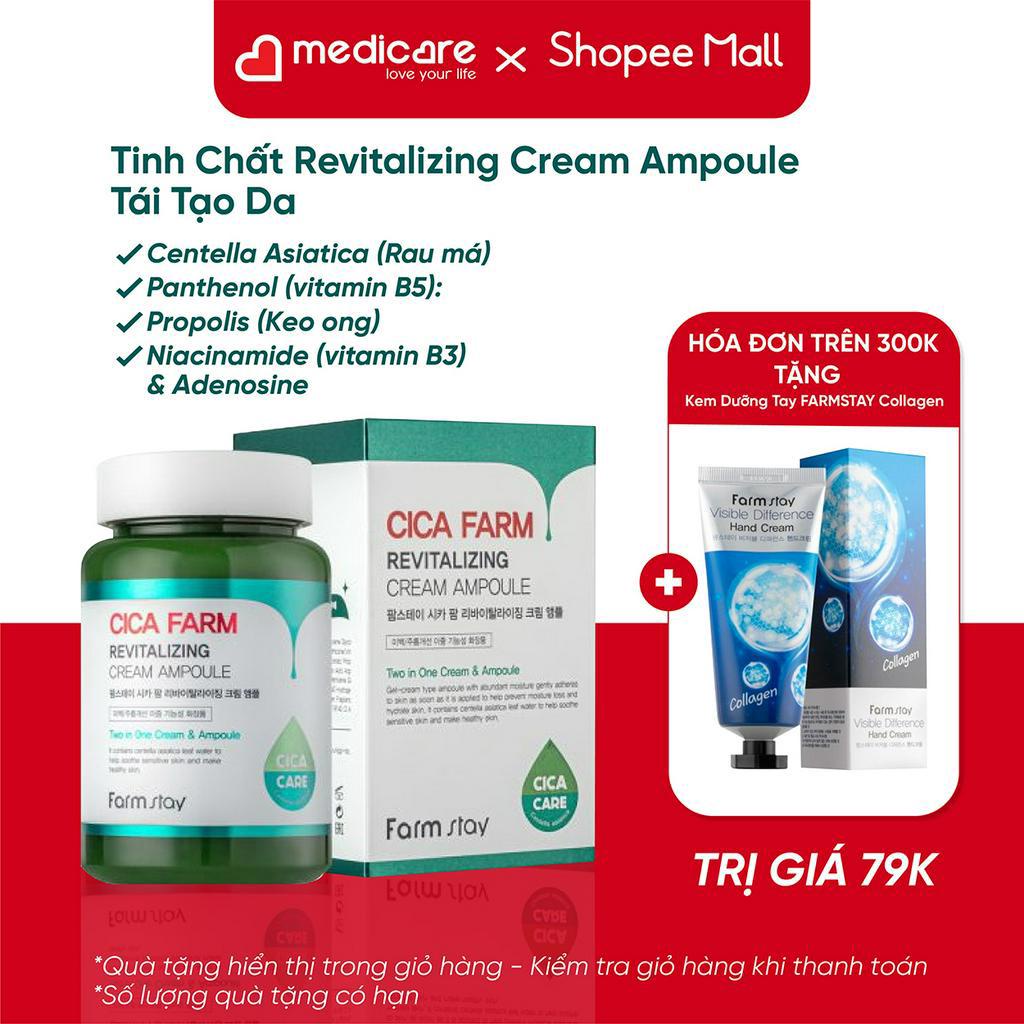 0133436 Tinh Chất FARMSTAY Cica Farm Revitalizing Cream Ampoule Tái Tạo Da 250ml