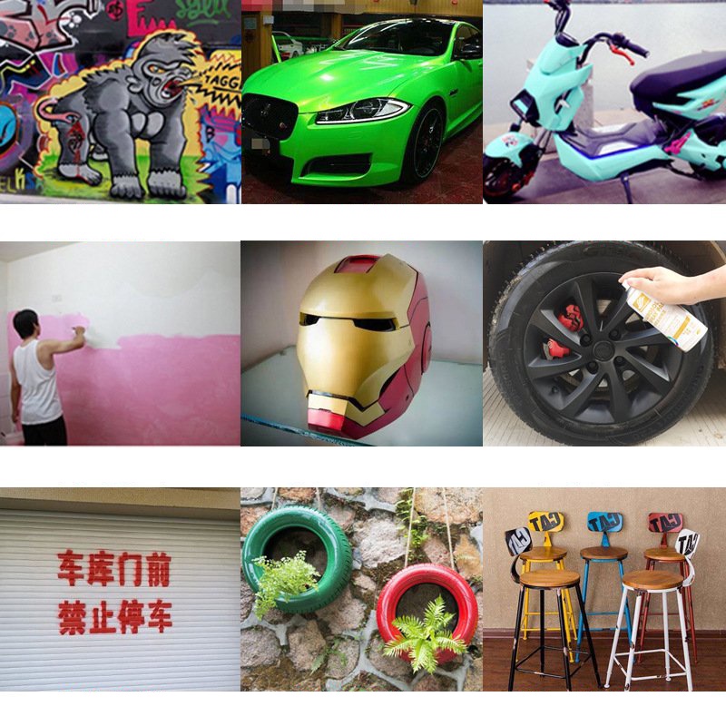 Sơn Xe Ô TÔ Màu Trắng, Đỏ, Đen, Xanh - Sơn Xịt Tay Ô Tô Xe Máy Cao Cấp - Xóa vết xước xe ô tô - HAOSHUN Paint