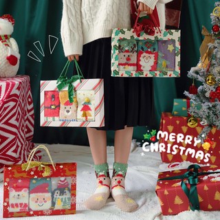 Set quà tặng NOEL tất lông cừu nữ