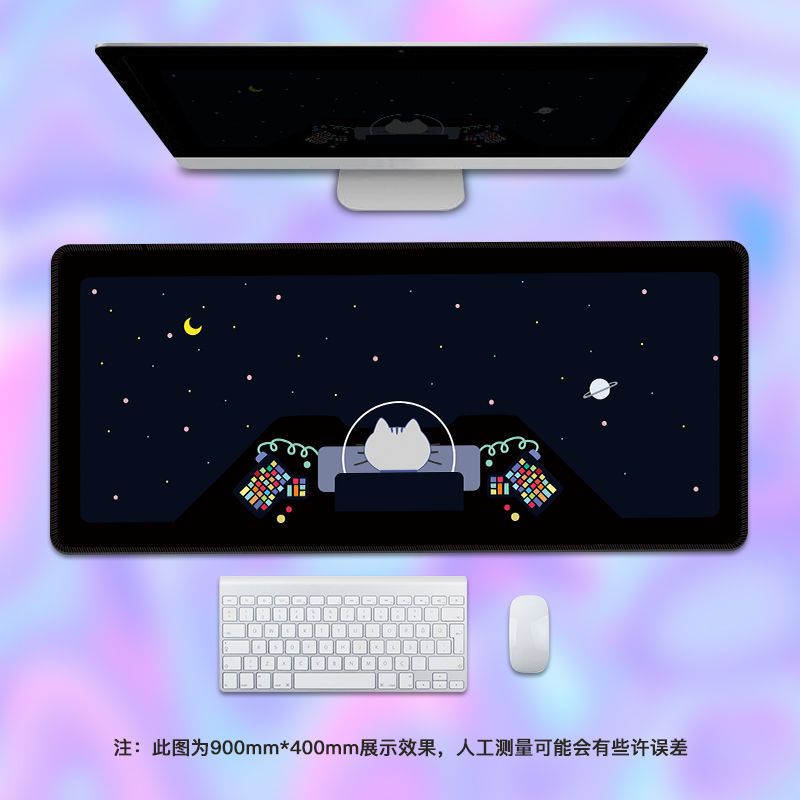 Tấm Lót Chuột Bàn Phím Cỡ Lớn In Hình Phi Hành Gia Hoạt Hình Dễ Thương