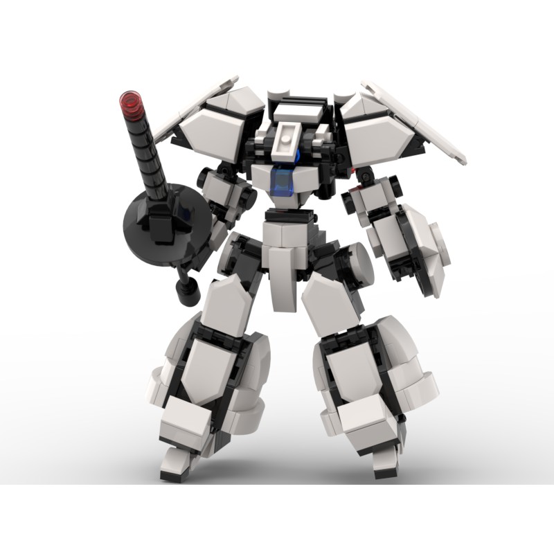 Đồ chơi lắp ráp mech moc Steel White