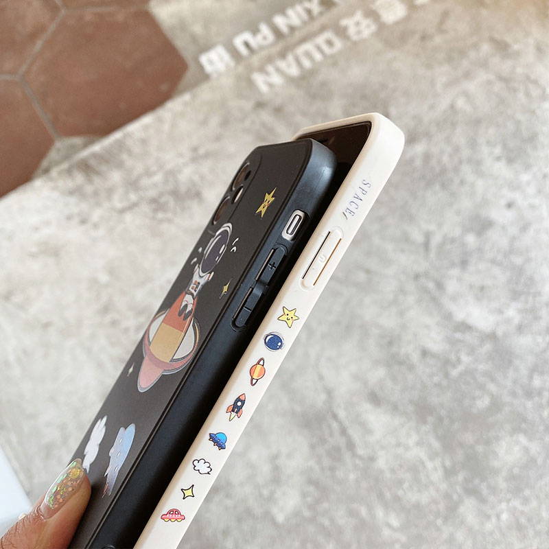 Ốp điện thoại mềm chống rơi in họa tiết phi hành gia cho Iphone7 8 Plus X Xs Xr Xsmax 11 12 Pro Max