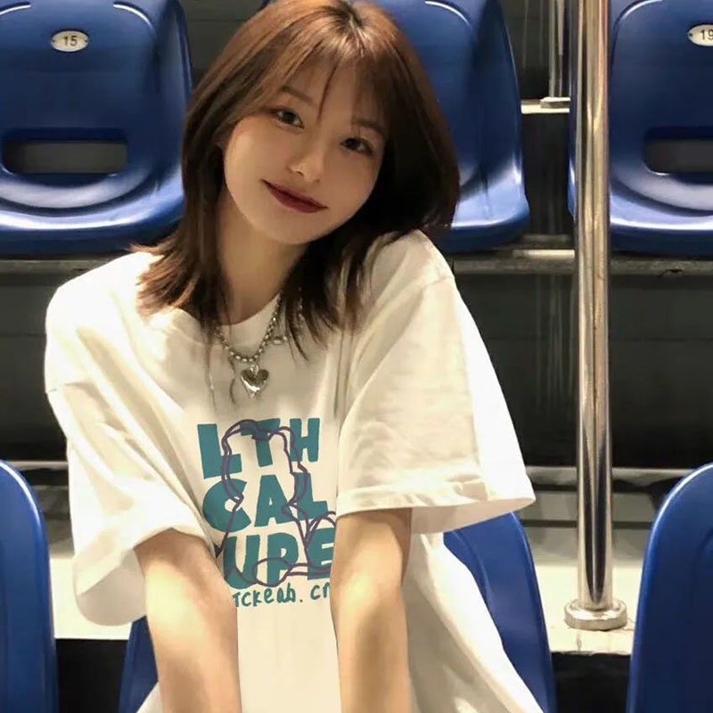 NRVP Áo Thun Tay Ngắn Cổ Tròn Thời Trang Mùa Hè Phong Cách Hàn Quốc