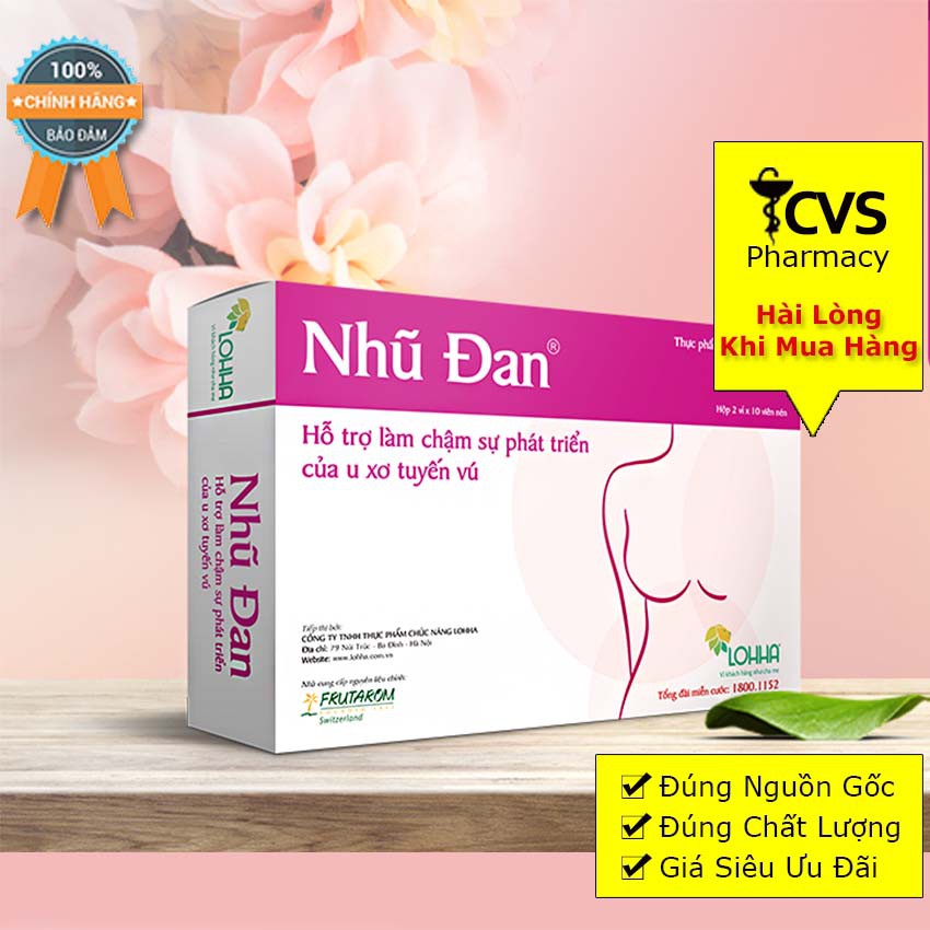 Nhũ Đan - Dành Cho Người U Xơ Tuyến Vú (Hộp 20 viên)