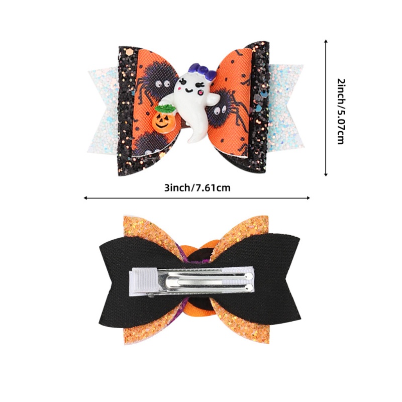 Kẹp Tóc Đính Kim Tuyến Lấp Lánh Hóa Trang Halloween