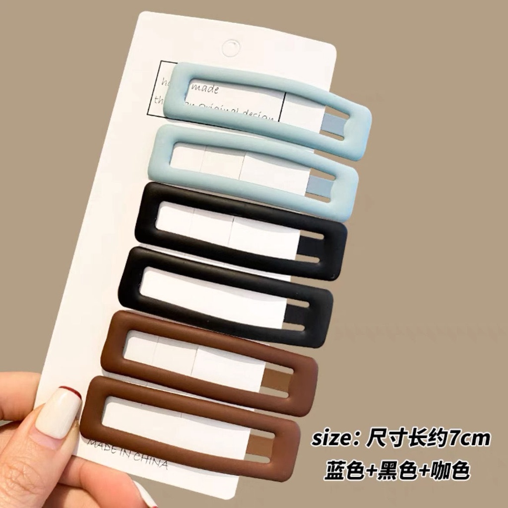 Kẹp Tóc Màu Nhám Thiết Kế Độc Đáo Thời Trang Cho Nữ