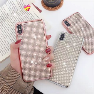 Ốp Điện Thoại Mềm Đính Đá Sang Trọng Cho iPhone 8Plus 7 X Xs Max 6 7 8 Plus 11