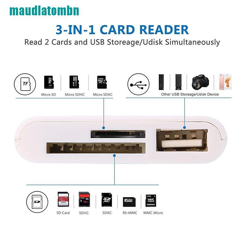 Đầu Đọc Thẻ Nhớ SD Micro USB Dành Cho Iphone Ipad