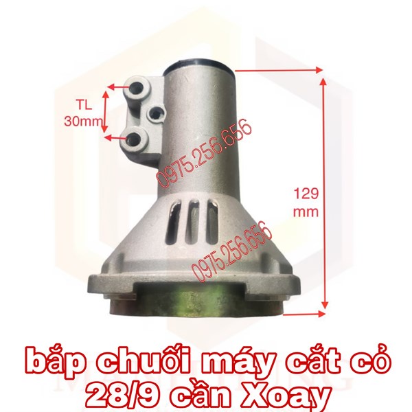bắp chuối máy cắt cỏ 28/9 cần Xoay