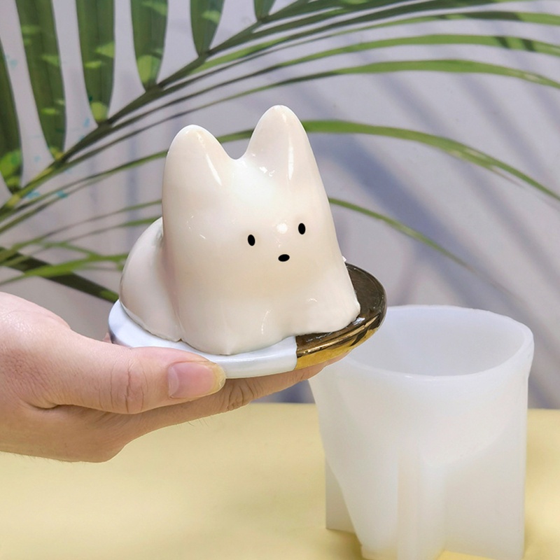 Khuôn silicone Làm Kem / Thạch Hình Mèo Xinh Xắn