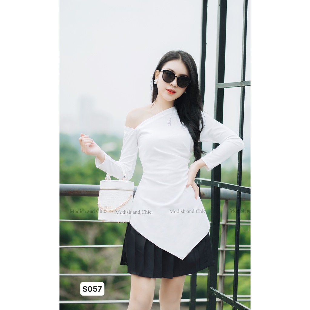 Set Áo trắng chân váy đen S057 - Mimo Shop phân phối chính thức
