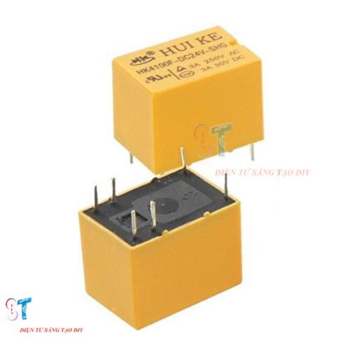 Bộ 2 Rơ le, Relay HK4100F DC 5V, 12V, 24V SHG