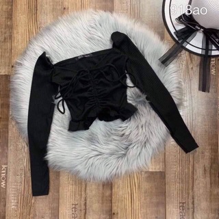 🔥Áo Bẹt Vai Gân Tay Dài