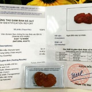 Mặt dây Tỳ hưu Mã não đỏ