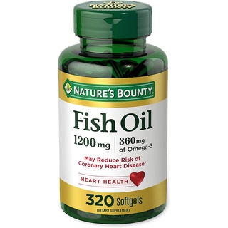 Dầu cá của hãng Nature's Bounty Fish Oil 1200mg 320 viên Date 08.2025