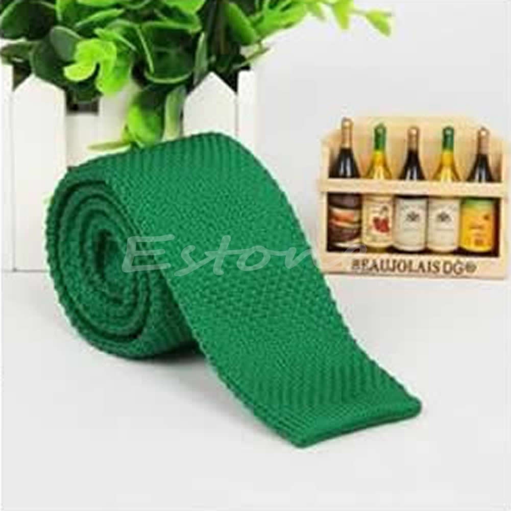 Cà Vạt Dệt Kim Màu Trơn Thời Trang Cho Nam