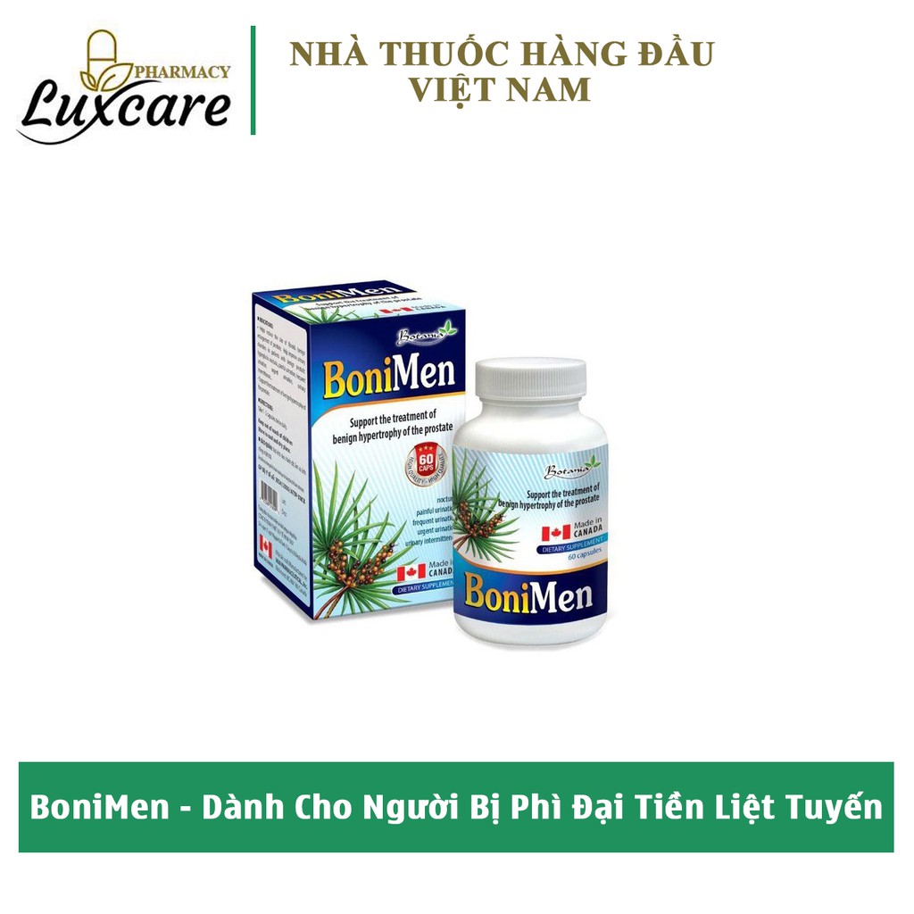 BoniMen - Hộp 30 Viên - Ngăn Ngừa Và Hạn Chế Sự Phát Triển U Xơ Phì Đại Tiền Liệt Tuyến
