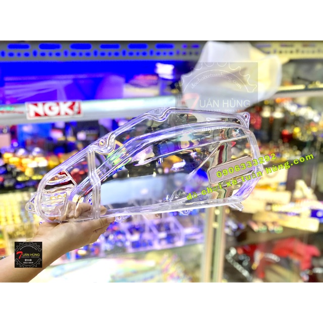 Ốp Lọc Gió Trắng Trong Ab125/Ab150/Vario150/Vario125/Click - Pô E Trong Suốt xe AB
