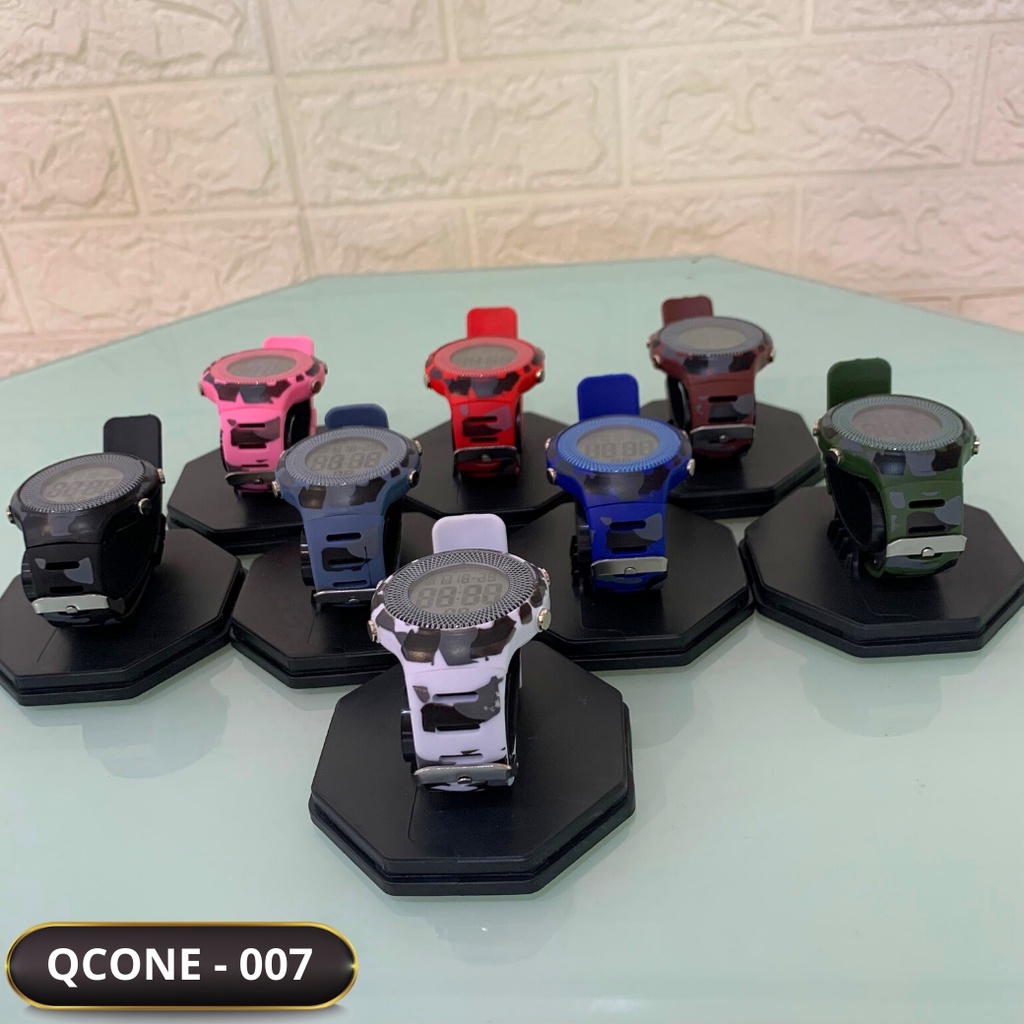Đồng hồ điện tử nam nữ chống nước Qcone 007 chống nước 30m đầy đủ chức năng