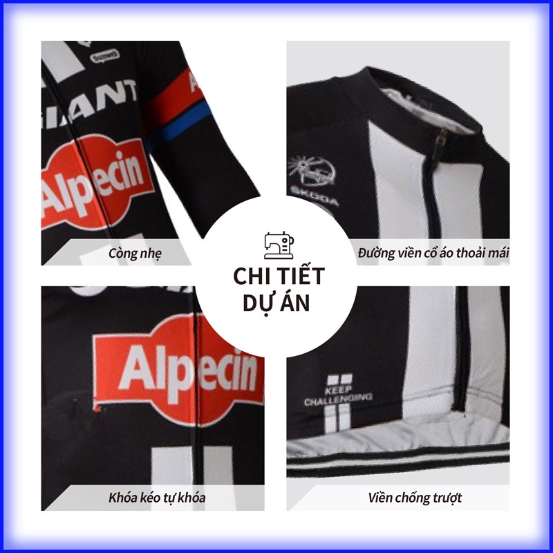 GIANT Áo khoác nam dài tay Áo đi xe đạp Bộ quần áo leo núi Xe đạp leo núi Bộ đồ thể thao thoáng khí và khô nhanh