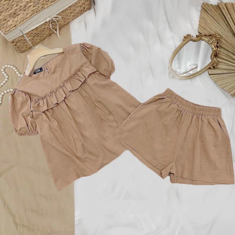 Sét Bigsize Peplum Bèo Ngực (Bigsize 55kg Đến 100kg (M/L/XL/XXL)