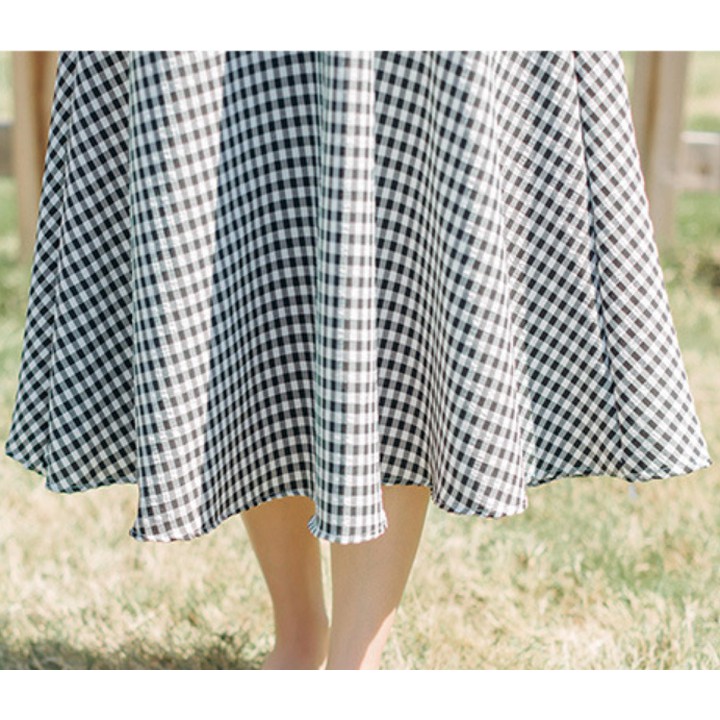 Đầm xòe caro xinh xắn VA-011i