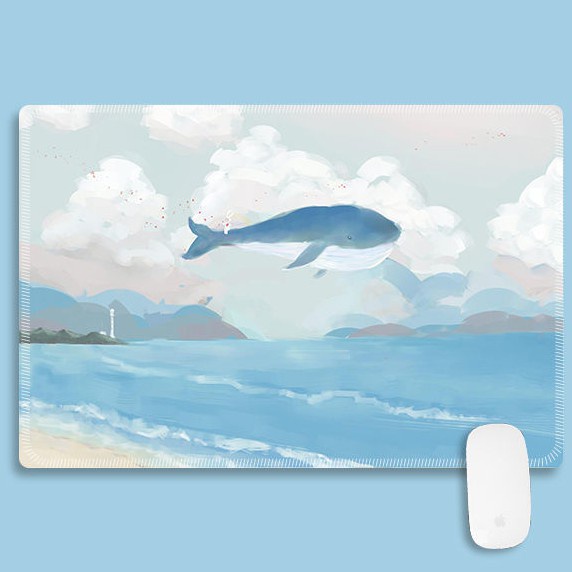 Tấm Lót Chuột Kích Thước Lớn Dày Dặn Họa Tiết Hoạt Hình Dễ Thương