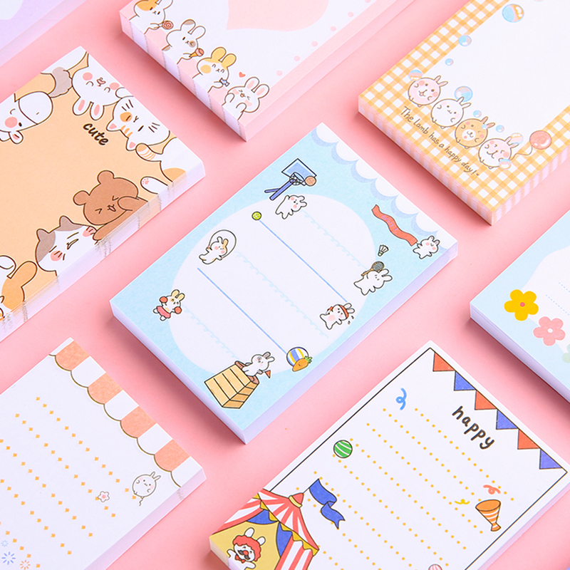 100 Giấy Ghi Chú Hình Thỏ Đáng Yêu