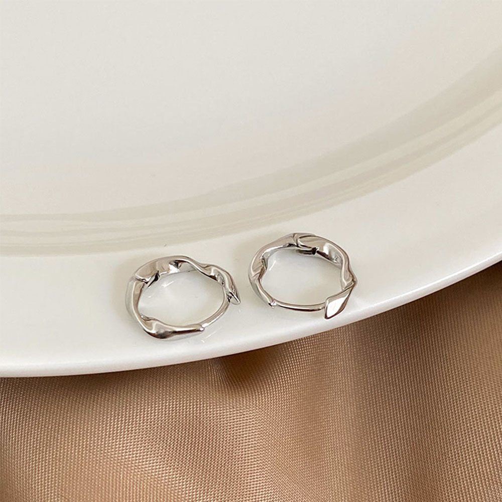 Bông Tai Tròn Gợn Sóng Nhiều Màu Thời Trang Cho Nữ