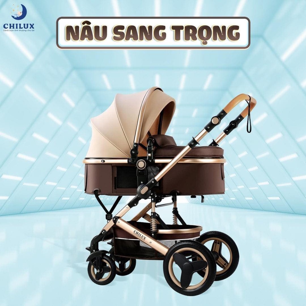 Xe đẩy CHILUX V1 6, xe đẩy đa năng cho bé CHILUX V1 6 nhiều chế độ tiện dụng, sang trọng