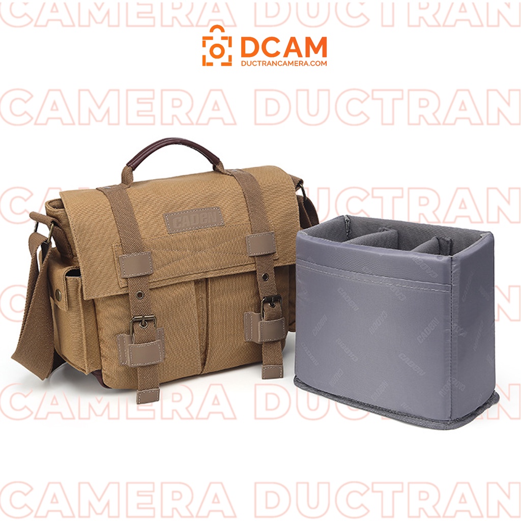 Túi máy ảnh Caden Retro phong cách bụi bặm thời trang cực đẹp CT02