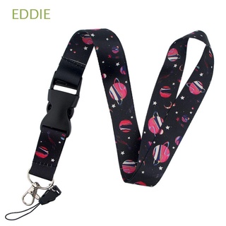 EDDIE Passport Outer Space Neck Straps Badge Strap Stars Pattern Hang Ropes Astronauts Lanyard Phone Accessories Phone Lanyard Key Ring Holder Webbings Ribbon Camera ID Badge Holder Mobile Phone Strap