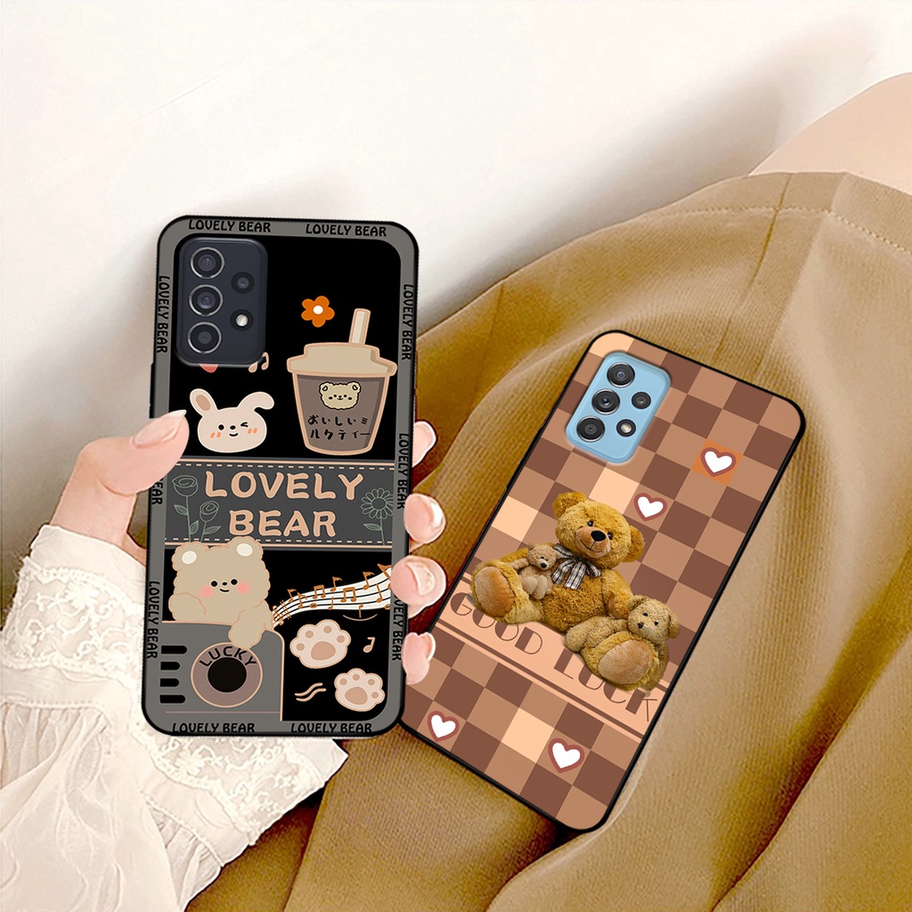 Ốp lưng Samsung A52 - A53 - A72 - A73 in hình gấu bear dễ thương, bền đẹp.