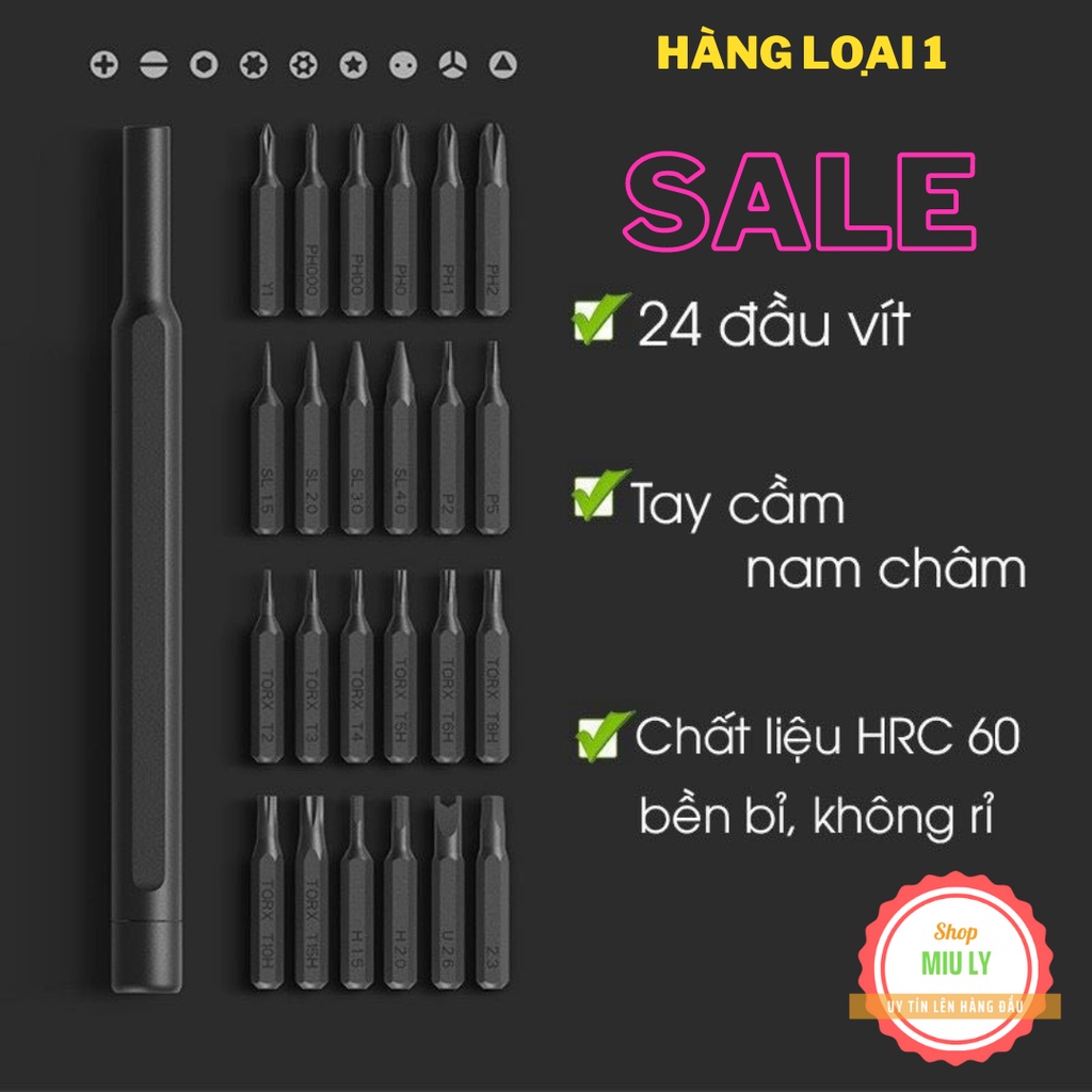 Bộ tua vít đa năng mini 24 đầu { HÀNG LOẠI 1 } Có Nam Châm