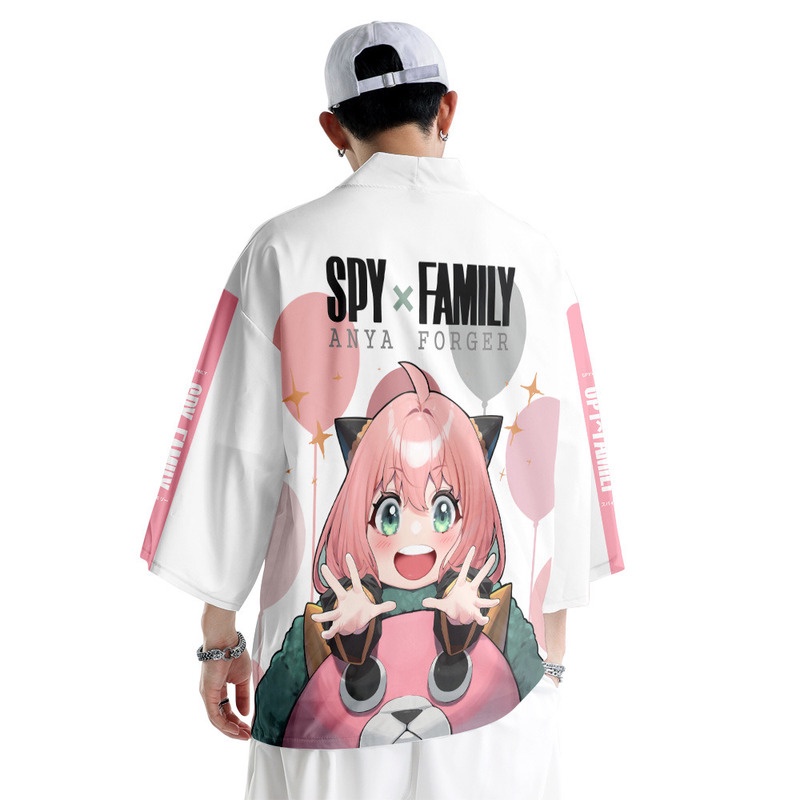 Áo Choàng Kimono Chống Nắng Hóa Trang Nhân Vật Anime Spy×Family Anya Forger Haori Dành Cho Người Lớn