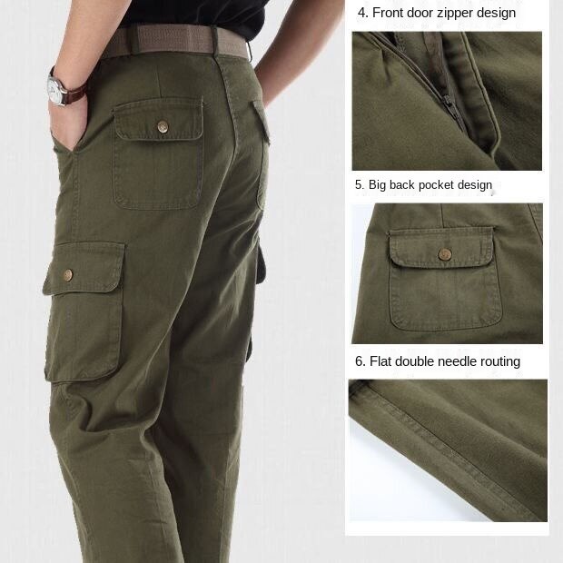 Trang phục bảo hộ lao động bằng cotton chống mài mòn có nhiều túi cho nam có kích thước 50-100kg