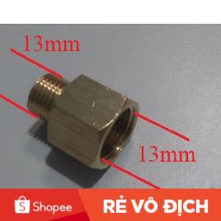 Đầu nối 1 đầu ren ngoài 13mm ra 1 đầu ren trong 9.6mm, 13mm, 17mm, 21mm