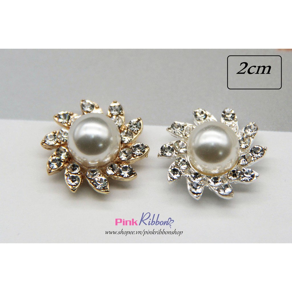 Charm hạt trai mạ kim mẫu 1
