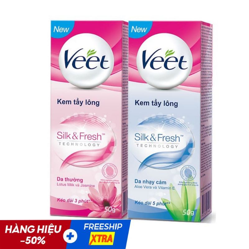 Kem tẩy lông Veet Silk Fresh  50g