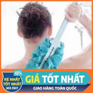 Cây bông tắm có cán chà lưng Cọ lưng cán dài mềm mại