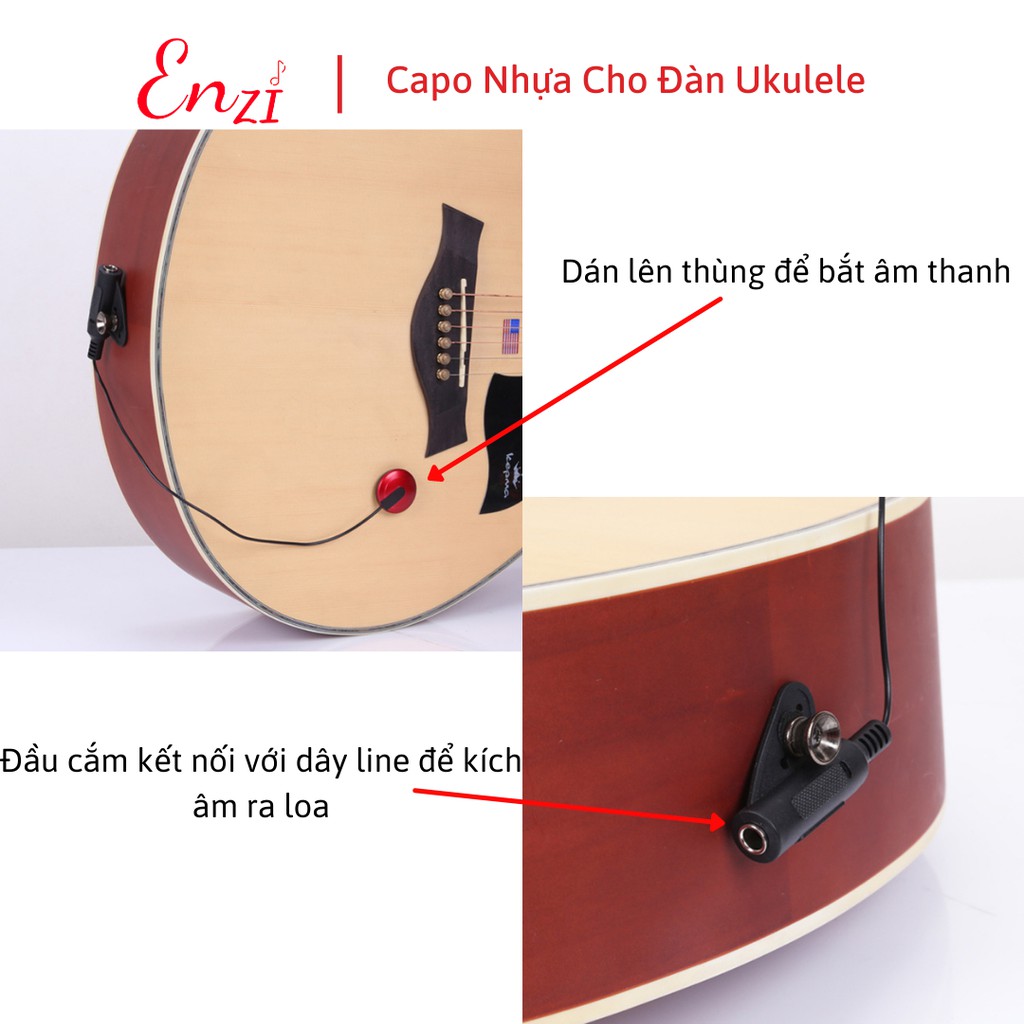 Pickup P 012 và pickup AD 20 kích âm thanh mộc từ guitar ra loa không cần đục thùng chất lượng Enzi