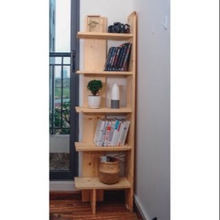 (Sale sốc giá xưởng)Kệ góc trang trí gỗ tự nhiên