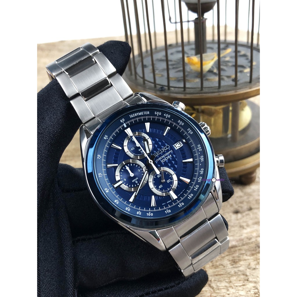 Đồng hồ nam Seiko chronograph 100m tachymeter SSB177P1 | Shopee Việt Nam